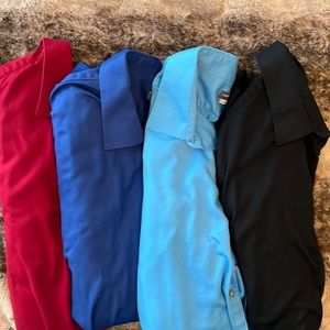 Set of 4 Van Heusen Tall Fit Dress Shirts. Neck 19. Sleeves 35/36.  EUC.